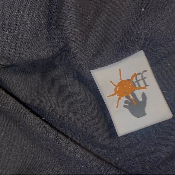 Script Logo Kids Puffer Jacket |OFF-WHITE| Black & Yellow - Picture 4 of 7